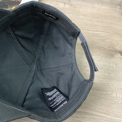 Balenciaga cutaway letter embroidered washed men's and women's casual baseball cap - Image 6