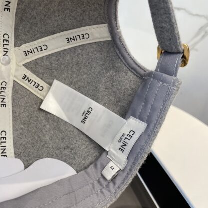 Celine autumn and winter new C letter embroidered wool baseball cap - Image 6