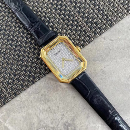 Chanel Black Gold Sugar Cube Women's Watch - Image 7