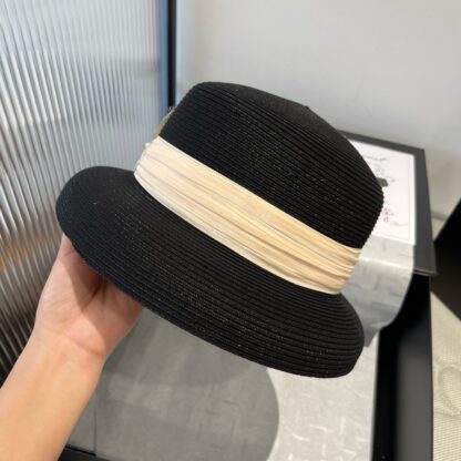 Celine's new linen accessories lady-style basin hat - Image 6