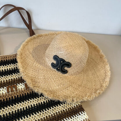 Celine raffia beach hat - Image 6