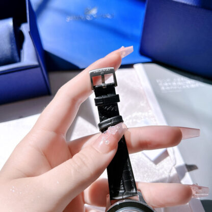 Swarovski Sky Moon Phase Quartz Leather Watch - Image 6
