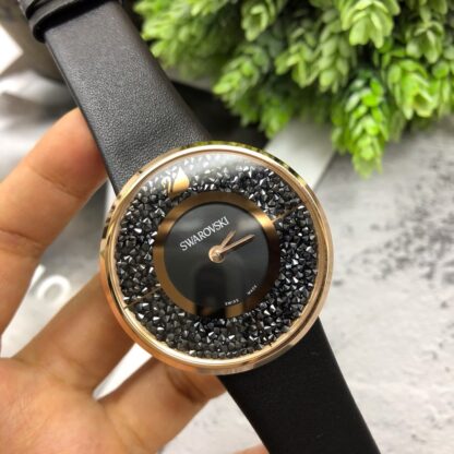 Swarovski starry leather strap women's watch - Image 5