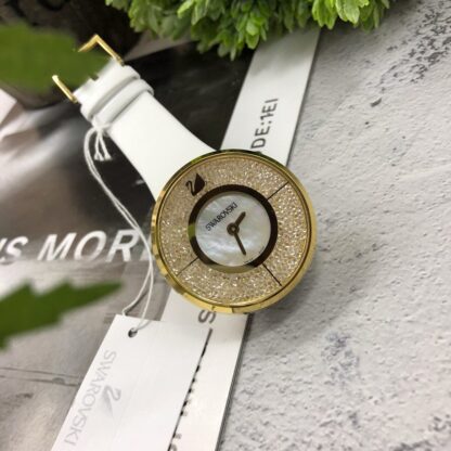 Swarovski starry leather strap women's watch - Image 5