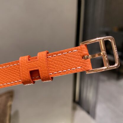 Hermes Square Dial Diamond Quartz Watch - Image 5