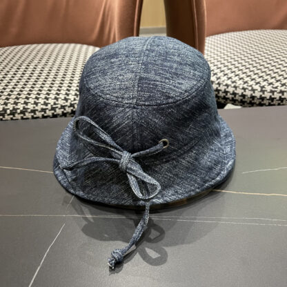 Celine women's autumn and winter elegant bow bucket hat - Image 6