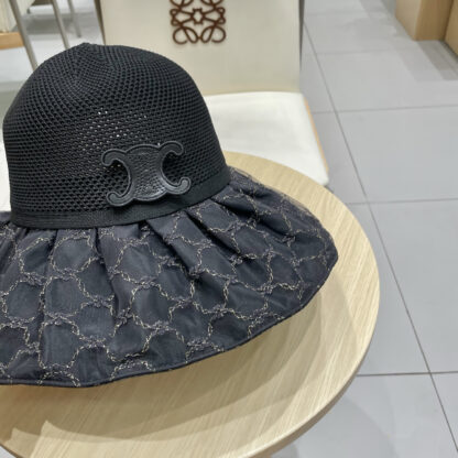 Celine colored plastic sunscreen breathable sun hat - Image 5