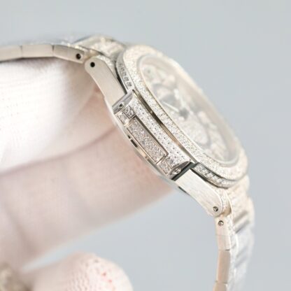 Patek Philippe 7118 Women's Nautilus Full Diamond T-Brick Double Limited Edition Watch - Image 6
