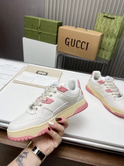 Gucci high and low top distressed sneakers - Image 6