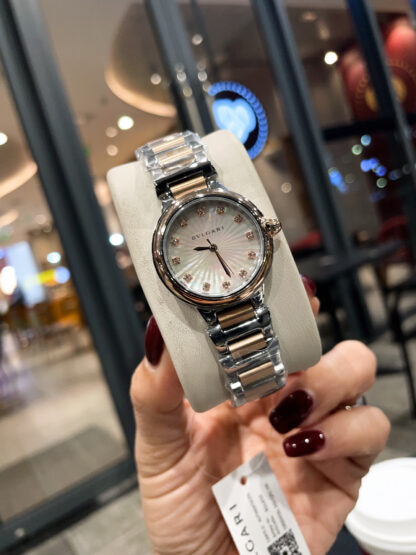 Bulgari Women's Mother-of-Pearl Intarsia Watch - Image 6