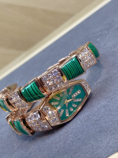 Bulgari Rose Gold Two-Circle Snake Watch - Image 6