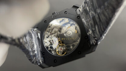 Bulgari matte black ultra-thin mechanical watch - Image 6