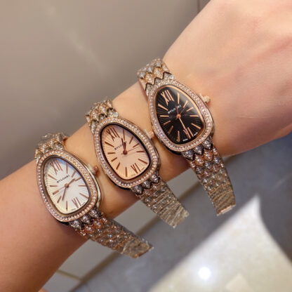 Bulgari gilded snake shadow shining watch - Image 6