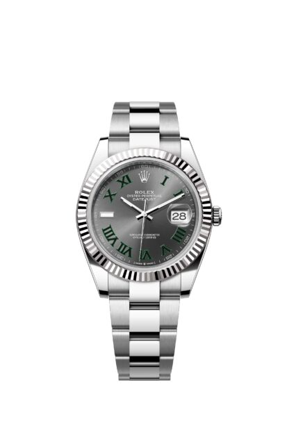 Rolex 41mm Datejust White Shell Ring Three Beads Strap - Image 6