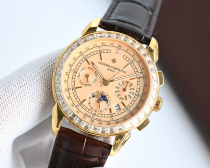 Vacheron Constantin Mechanical watch with moon phase movement - Image 6