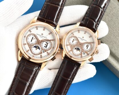 Vacheron Constantin Mechanical watch with moon phase movement - Image 6