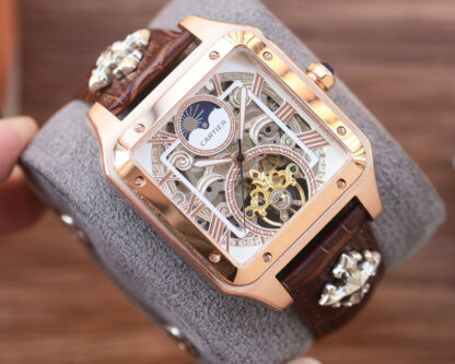 Cartier Square Hollow Mechanical Watch - Image 6