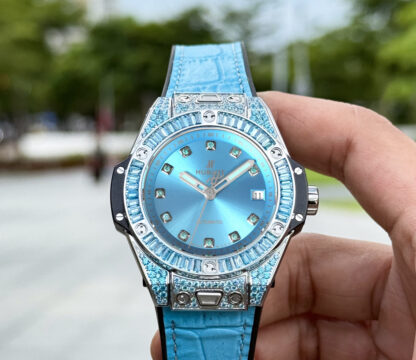 Hublot Big Bang "One Click" Stainless Steel Rainbow Watch - Image 6