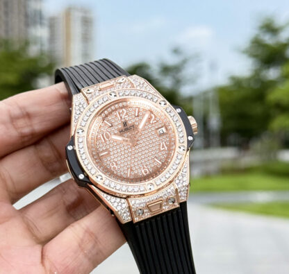 Hublot Big Bang "One Click" Stainless Steel Rainbow Watch - Image 6