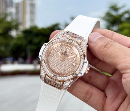 Hublot Big Bang "One Click" Stainless Steel Rainbow Watch - Image 6