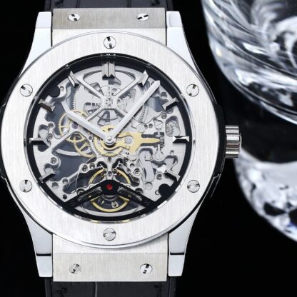 Hublot Ultra-Thin Two-Hand Flywheel Mechanical Watch - Image 6