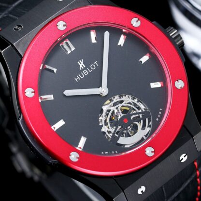 Hublot Ultra-Thin Two-Hand Flywheel Mechanical Watch - Image 6