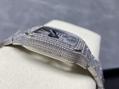 Cartier Santos Hollow Diamond Series Mechanical Watch - Image 6