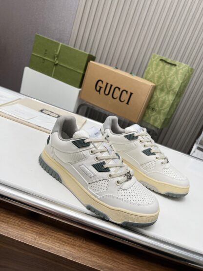 Gucci high and low top distressed sneakers - Image 5