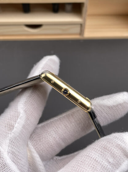 Cartier Tank Gold Black Dial Watch - Image 5