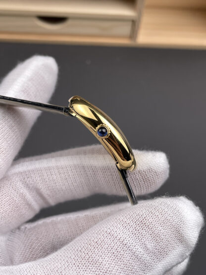 Cartier Bathtub Gold White Dial Watch - Image 5