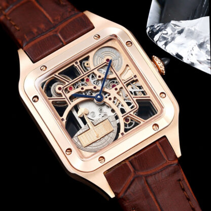Cartier Santos Skeleton Series Mechanical Watch - Image 6