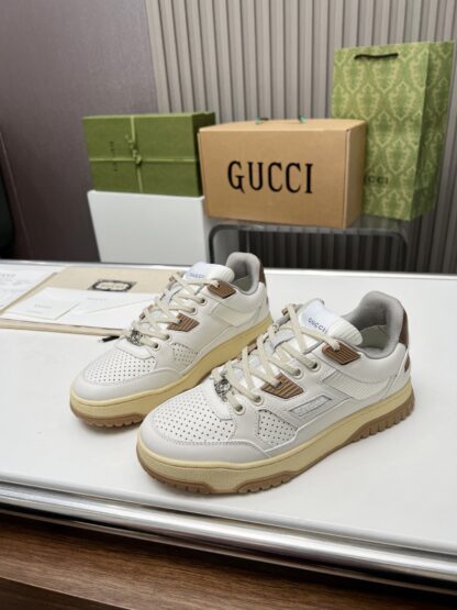 Gucci high and low top distressed sneakers - Image 6