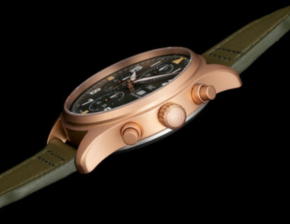 IWC Bronze Gold Chronograph Spitfire Series Watch - Image 6