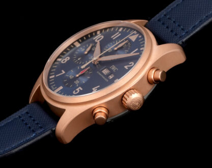 IWC Bronze Gold Chronograph Spitfire Series Watch - Image 6