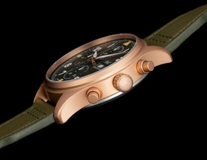 IWC Bronze Gold Chronograph Spitfire Series Watch - Image 6