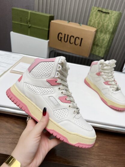 Gucci high and low top distressed sneakers - Image 6