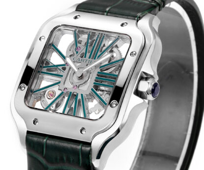Cartier Santos hollow steel belt series mechanical watch - Image 4