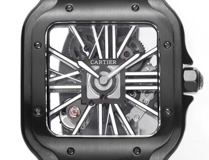 Cartier Santos hollow steel belt series mechanical watch - Image 4