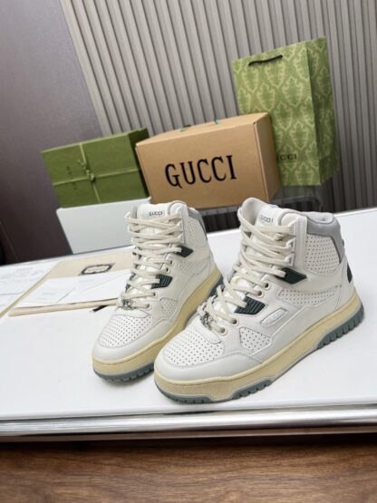 Gucci high and low top distressed sneakers - Image 6