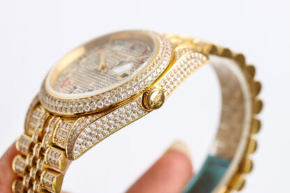 Rolex Logbook with Full Diamonds - Rich and Luxurious Edition - Image 6