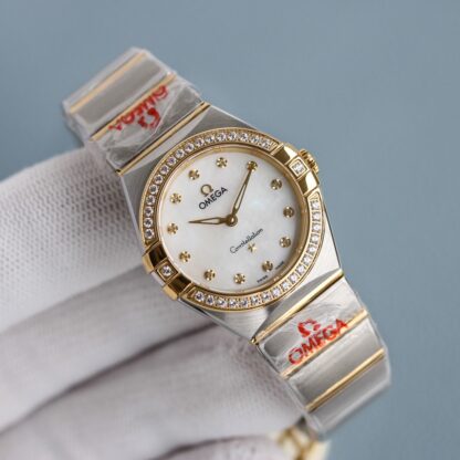 Omega women's Constellation series 28mm quartz wristwatch - Image 5