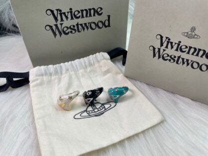 Vivienne Westwood Heart Enamel Ring - Image 6