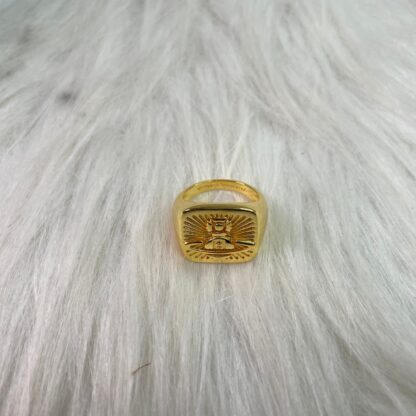 Vivienne Westwood Square Wax Saturn Ring - Image 6
