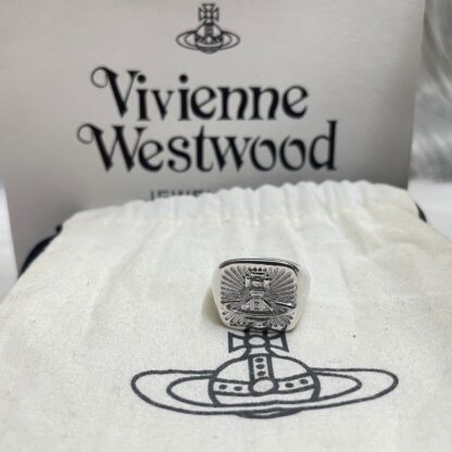 Vivienne Westwood Square Wax Saturn Ring - Image 6