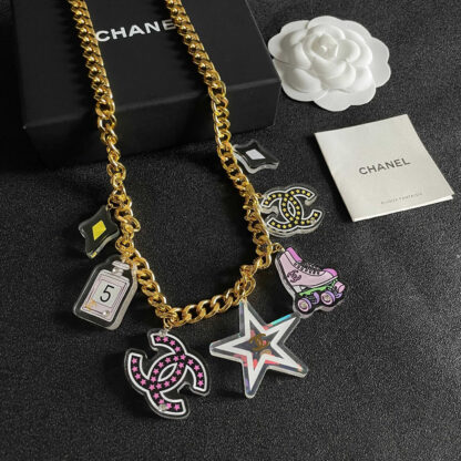 Chanel vintage trendy letter necklace - Image 4