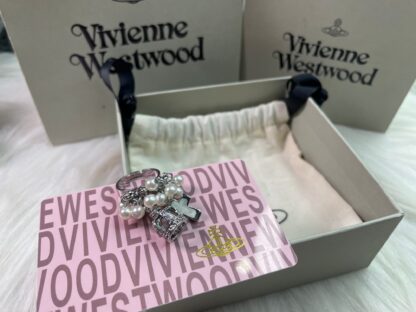 Vivienne Westwood Crown Pearl Open Ring - Image 5