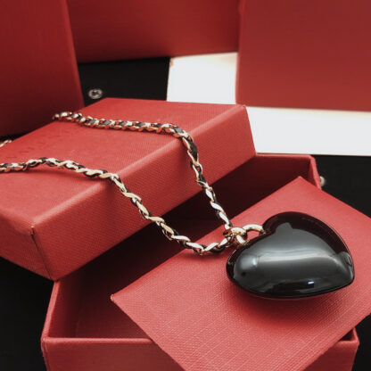 Chanel Colorful Heart Necklace - Image 6