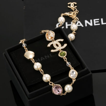 Chanel Colored Diamond Pearl Necklace - Image 6