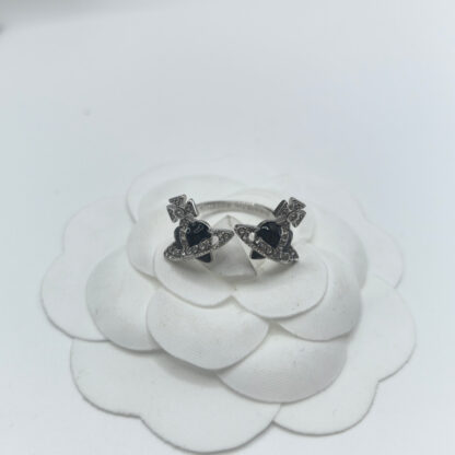 Vivienne Westwood Double Heart Saturn Open Ring - Image 6