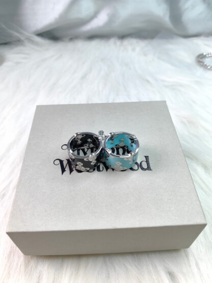 Vivienne Westwood Upper and Lower Saturn Lacquer Ring - Image 6